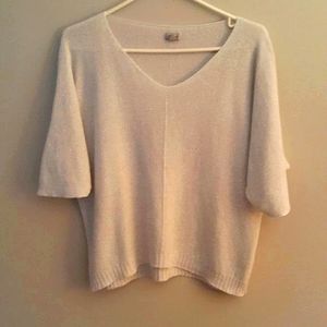 TRISTAN shimmery silver sweater  size p/s